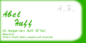 abel huff business card